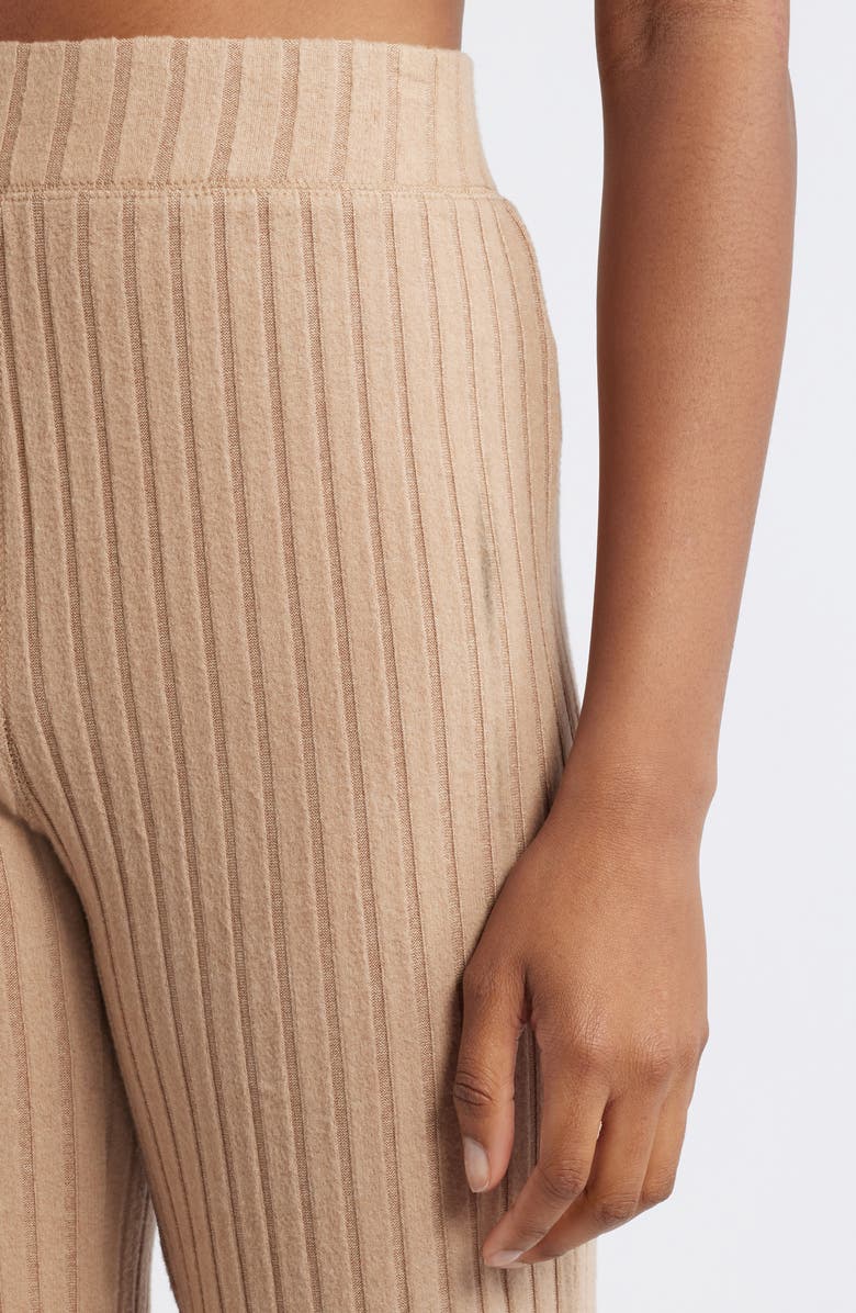 Rip Curl Cosy Rib Flare Pants, Alternate, color, Beige