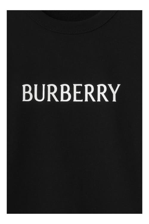 Burberry Burlow Logo Cotton Jersey Sweatshirt In Black