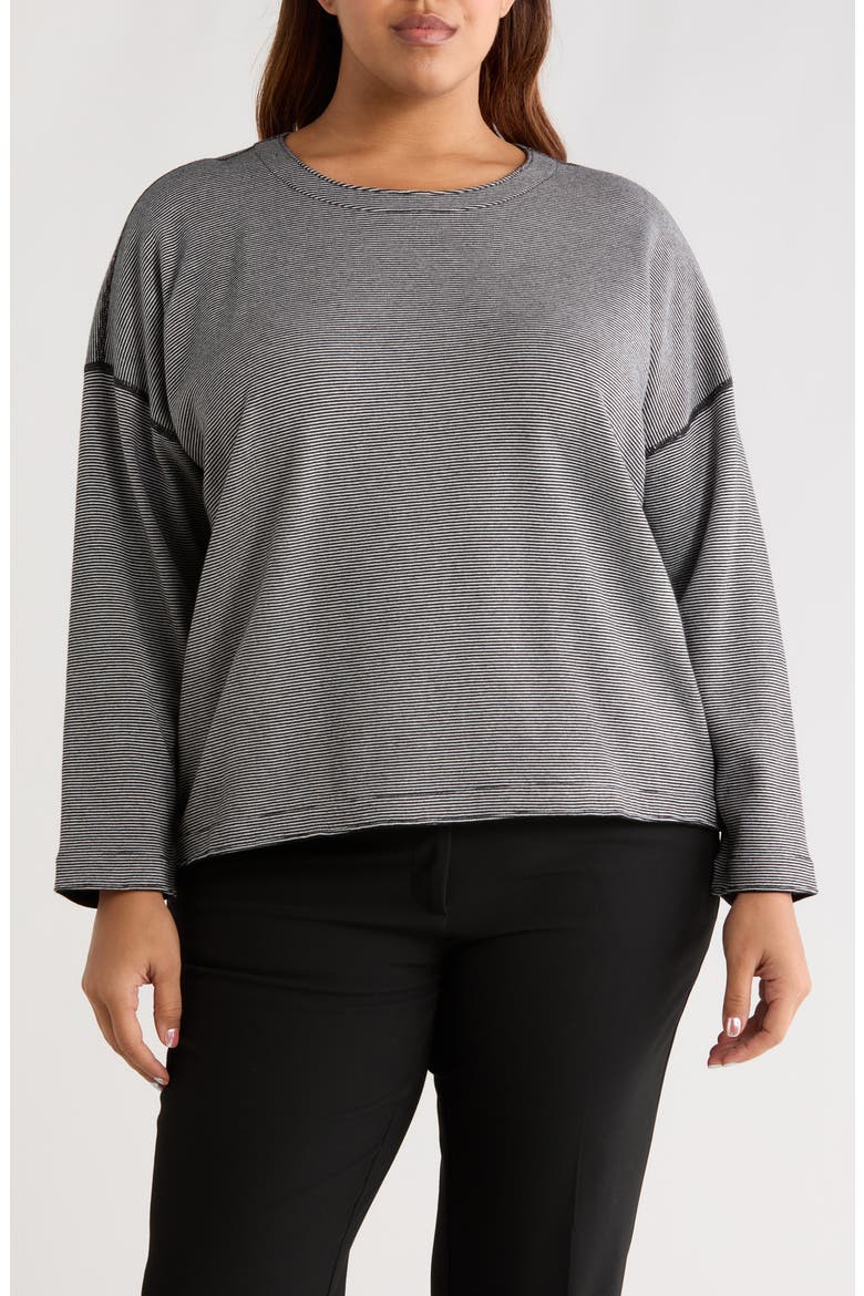 Reversible Organic Cotton Top, Main, color, BLACK/ IVORY