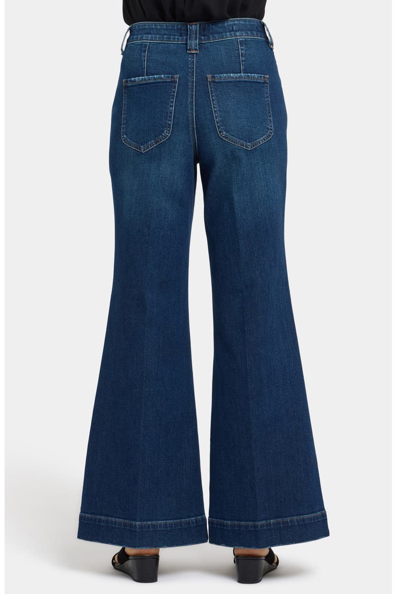 Mia High Waist Palazzo Flare Jeans, Alternate, color, SUNSET VILLA
