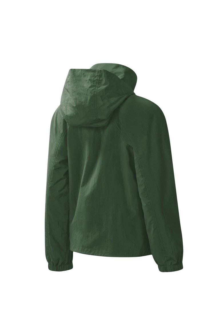 Women's G-III 4Her by Carl Banks Hunter Green Milwaukee Bucks Last Shot Full-Zip Hoodie, Alternate, color, Hunter Green