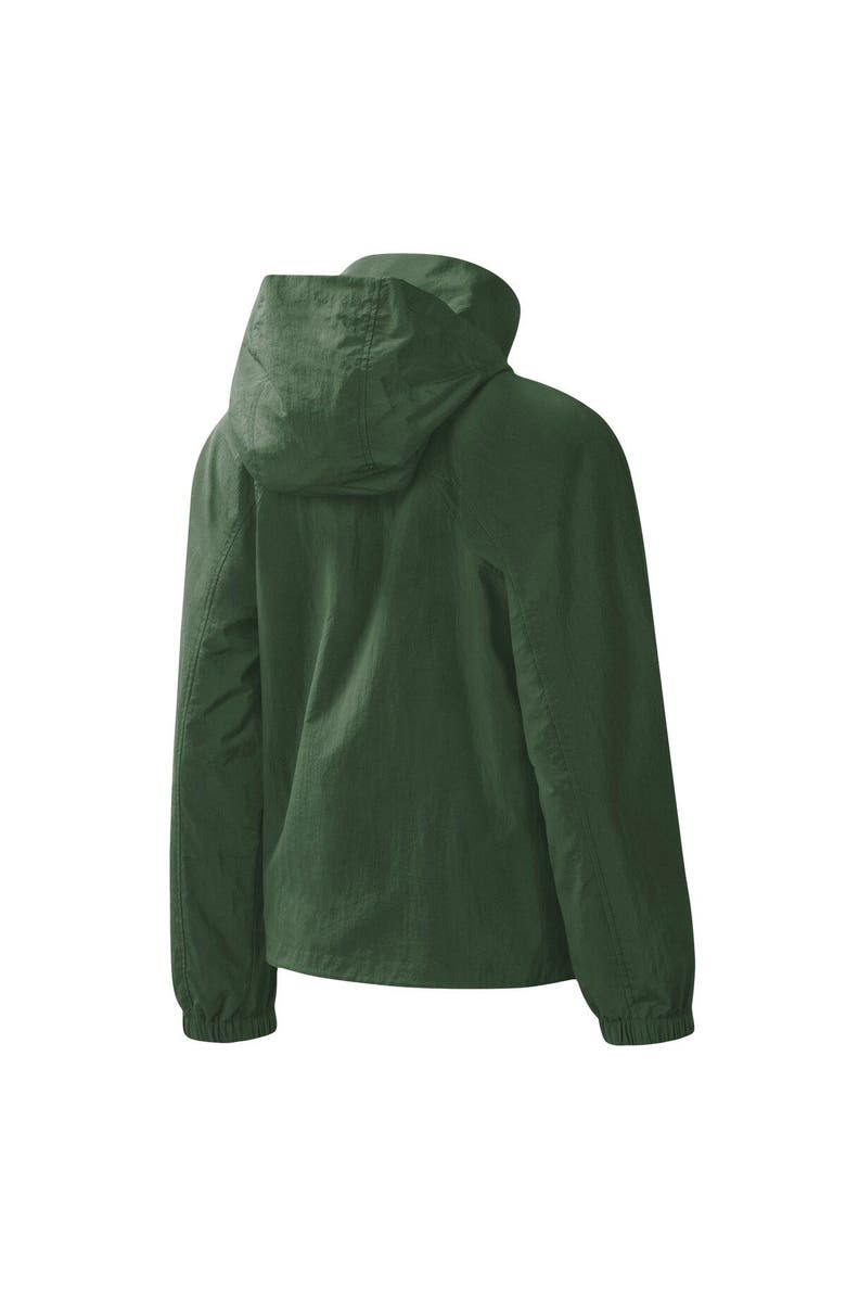 G-III 4HER BY CARL BANKS Women's G-III 4Her by Carl Banks Hunter Green Milwaukee Bucks Last Shot Full-Zip Hoodie, Alternate, color, Hunter Green