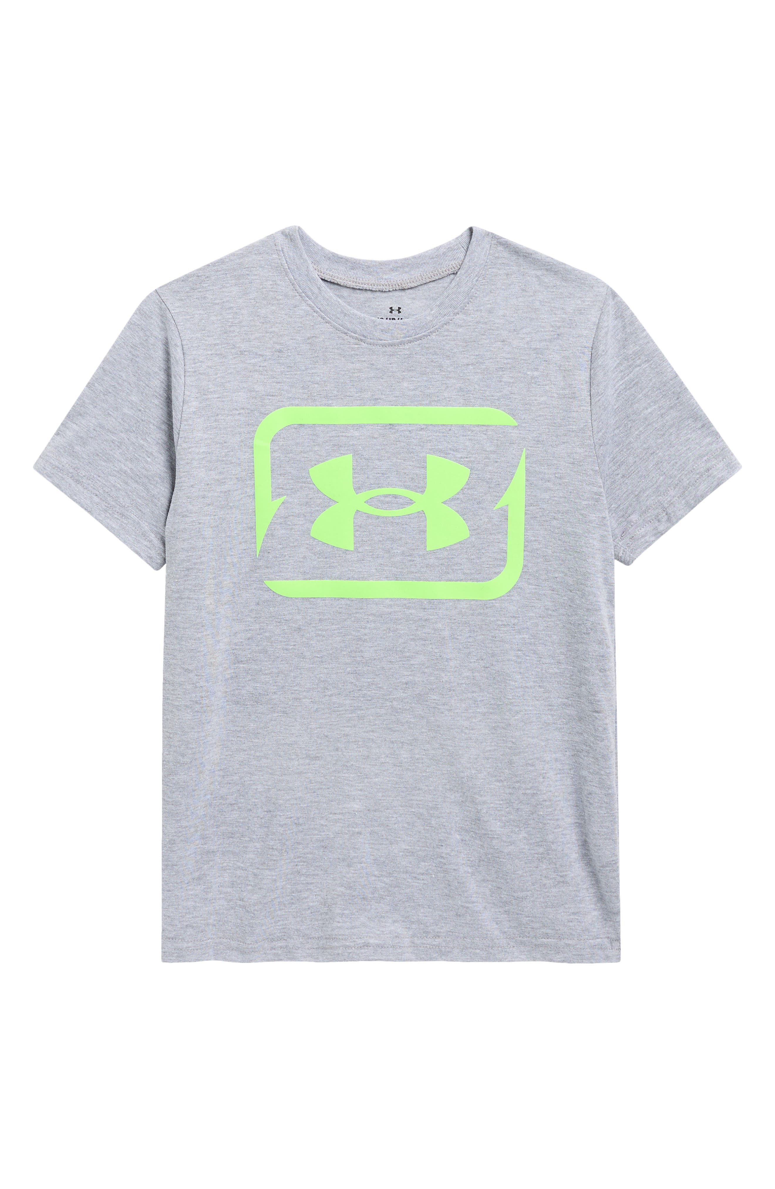 Under Armour Kids' UA Bark Fish Hooks Logo Performance Graphic T-Shirt
