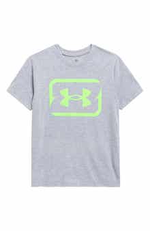 Under Armour Kids' UA Bark Fish Hooks Logo Performance Graphic T-Shirt