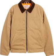 Schott NYC Union Cotton Canvas Down Work Jacket | Nordstrom