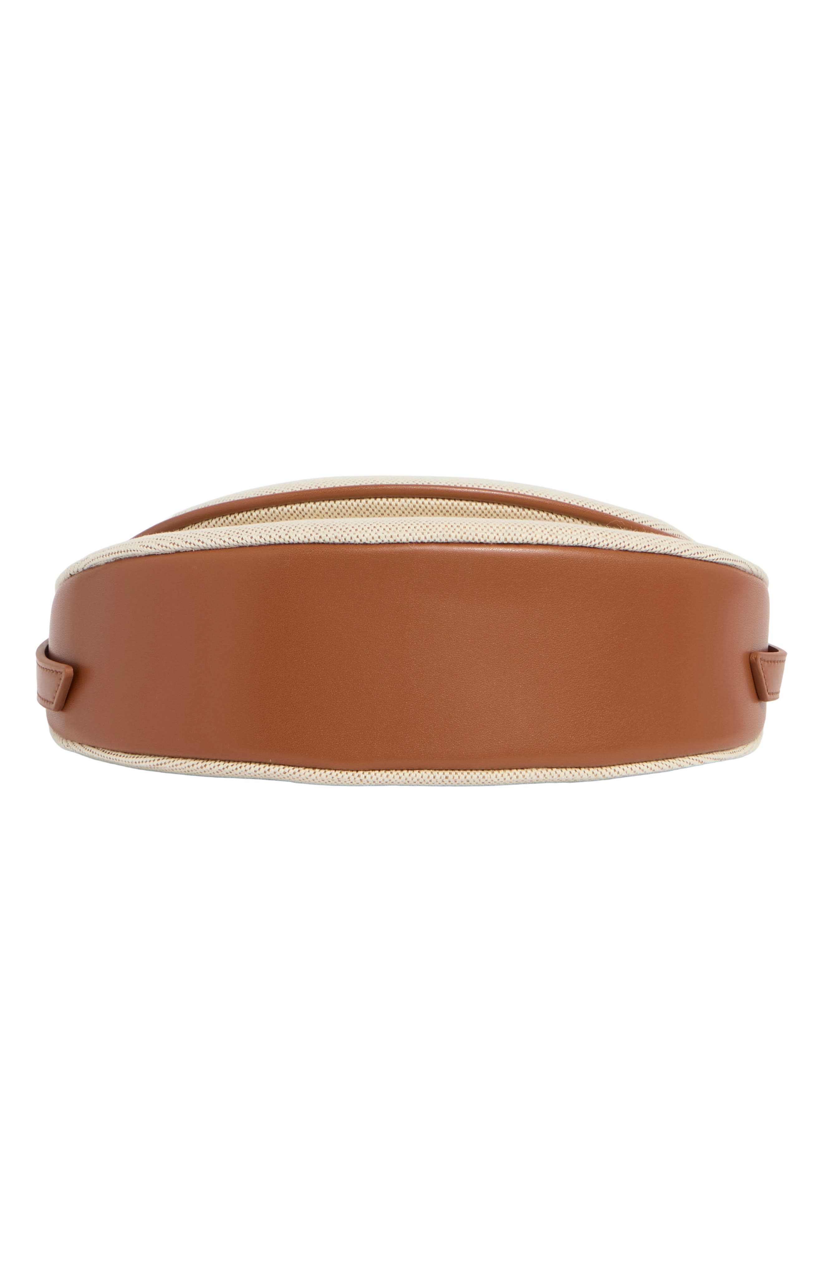 Sharon Canvas Crossbody Bag, Alternate, color, BROWN CANVAS