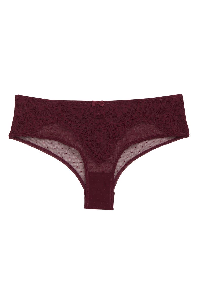 Hunkemöller Tracey Mesh & Lace Brazilian Panties, Alternate, color, 