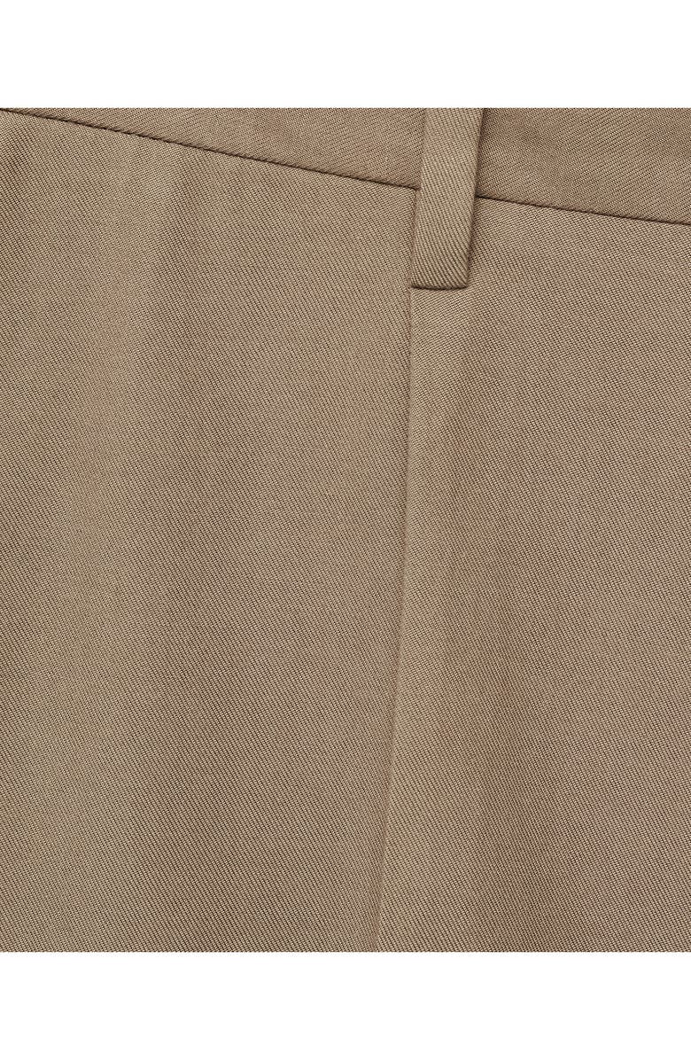 MANGO Tapered Crop Chinos, Alternate, color, Brown