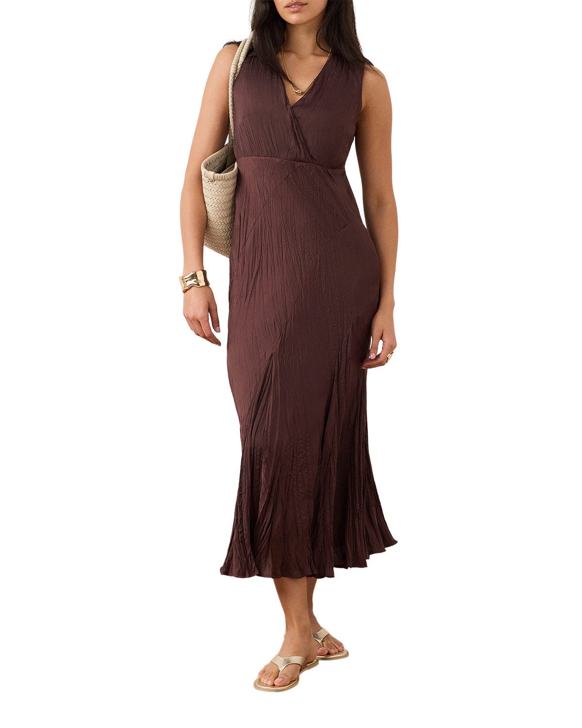 Crinkle Maxi Dress