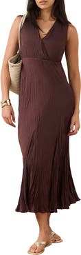 MINT VELVET Crinkle Maxi Dress