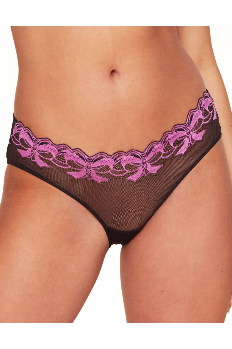 Audrina Thong Panties, Main, color, Black