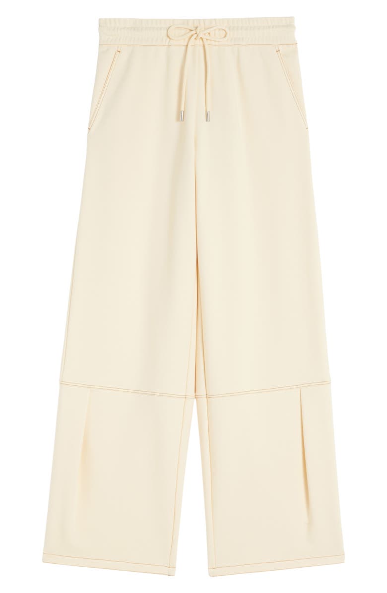 MM by Max Mara Panfilo Tie Waist Wide Leg Pants, Alternate, color, Ivory