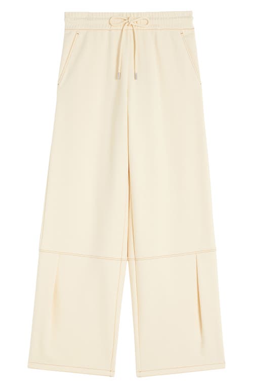 Mm By Max Mara Panfilo Tie Waist Wide Leg Pants In Neutral