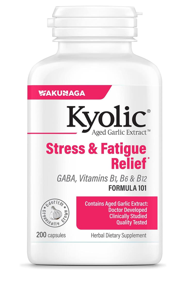Aged Garlic Extract Formula 101, Stress and Fatigue Relief, 200 ct capsules., Main, color, None
