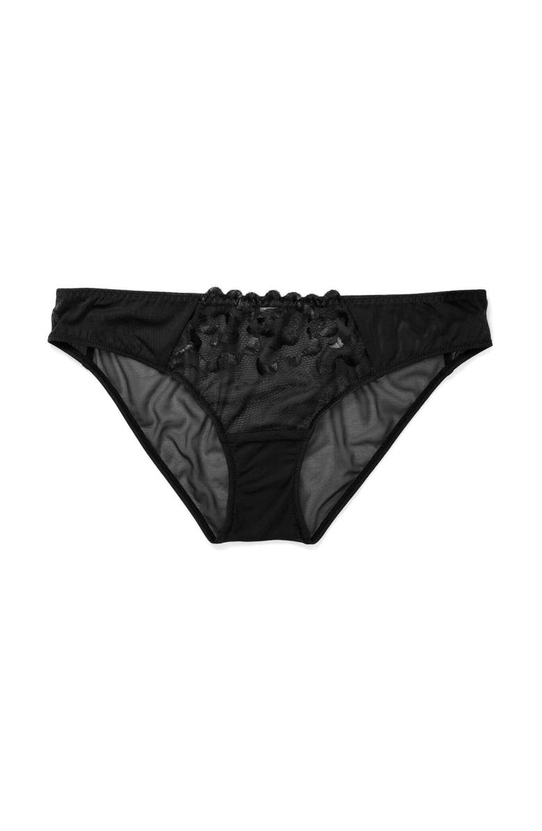 Adore Me Tiana Bikini Panties, Alternate, color, Black