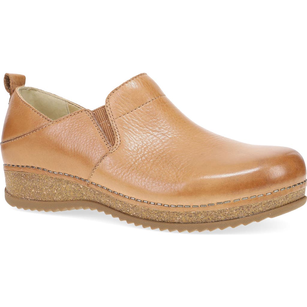 Dansko Meara Milled Leather Clog In Tan