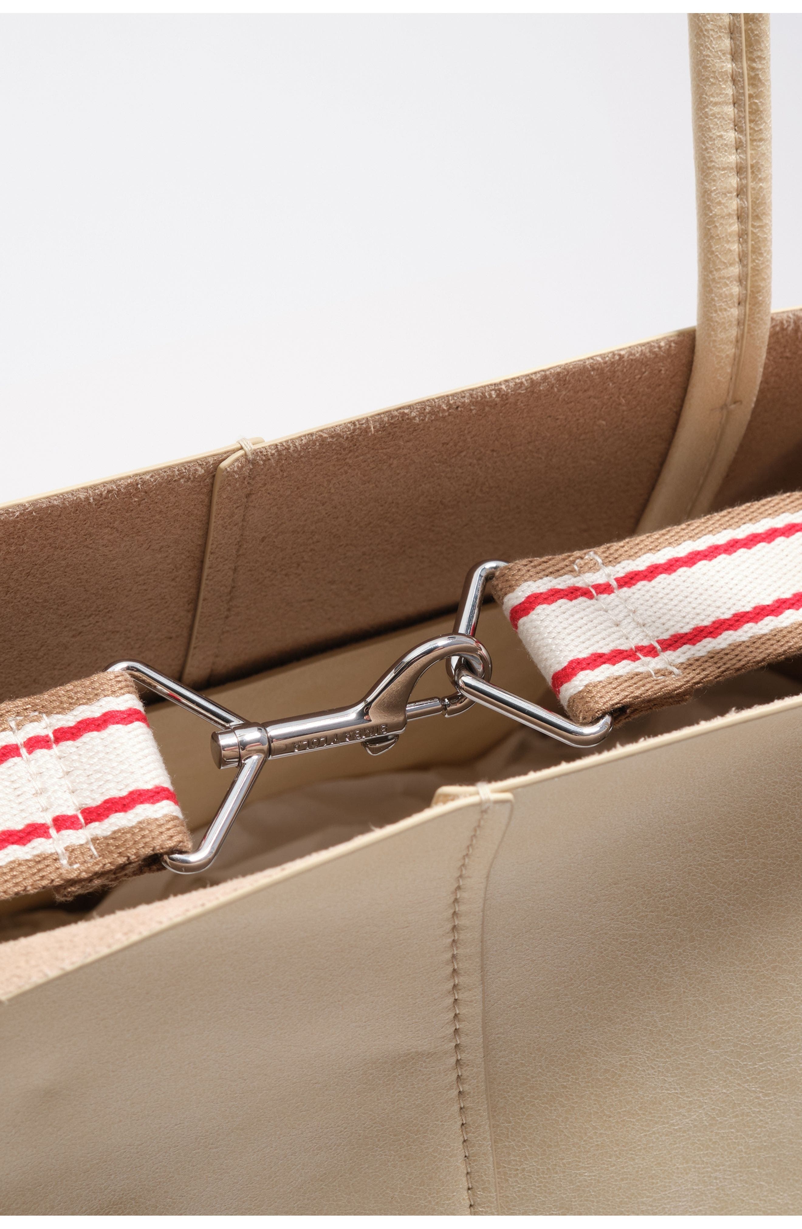 Bimba y Lola Large Structured Shoulder Bag, Alternate, color, Ivory