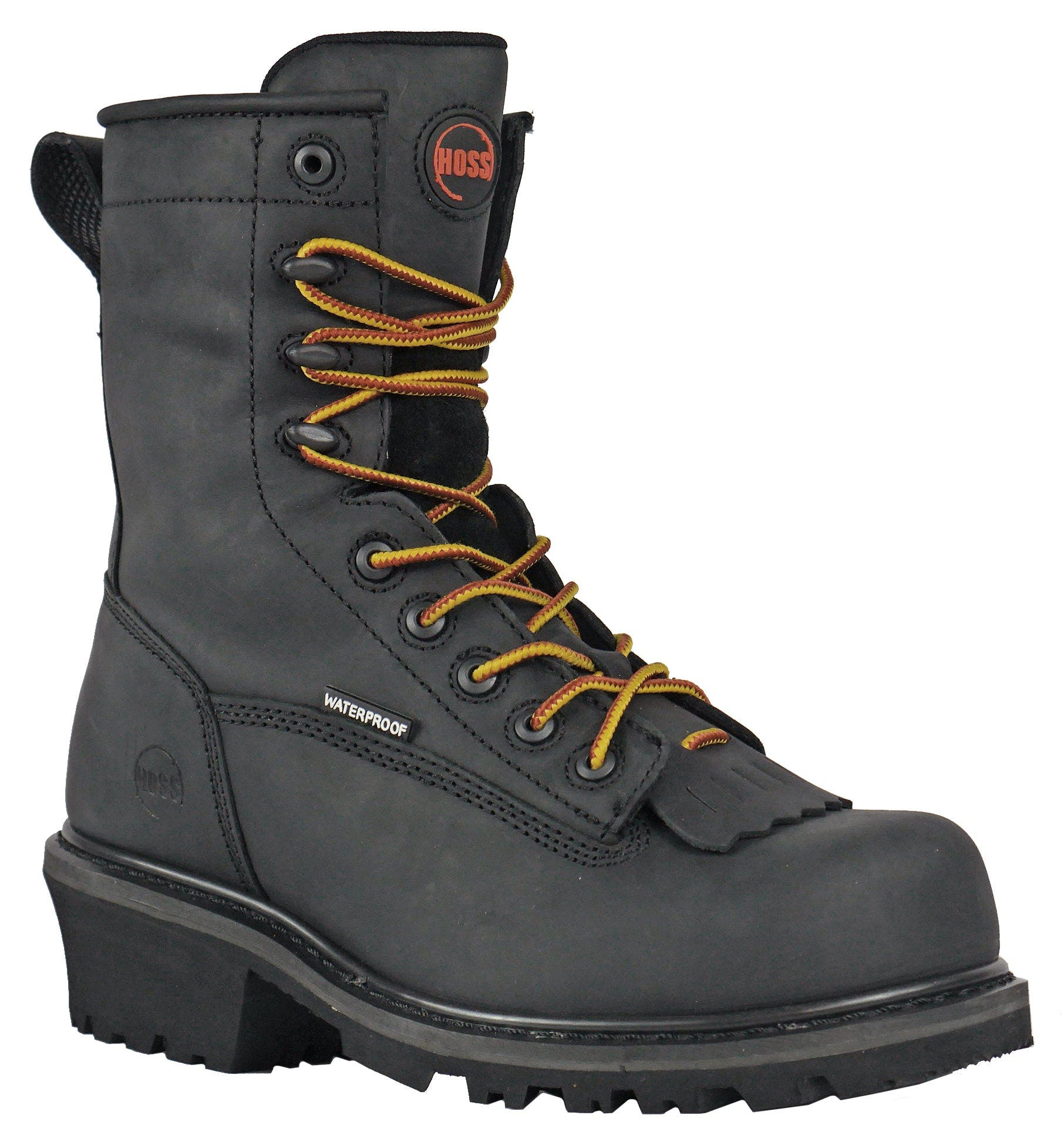 Hoss Boot Company HOSS Cross Cut Logger Composite Toe Work Boot, Main, color, Black