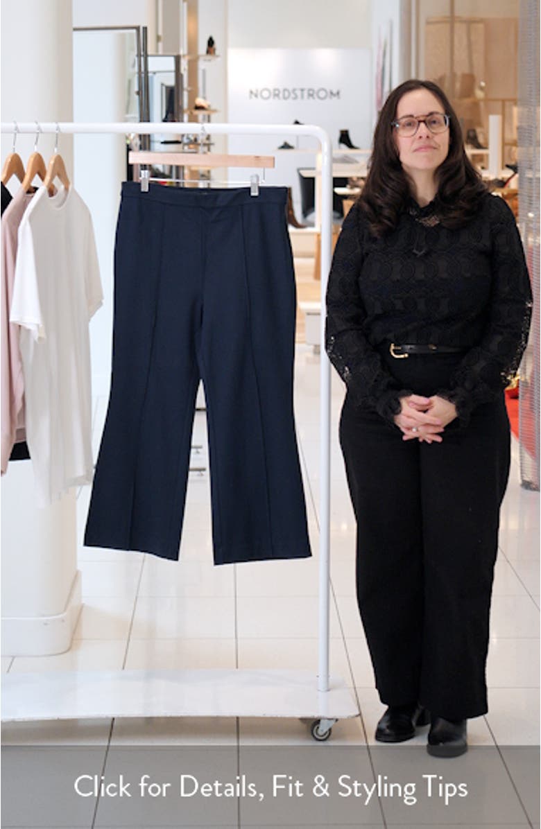 Flare Twill Ankle Pants, sales video thumbnail