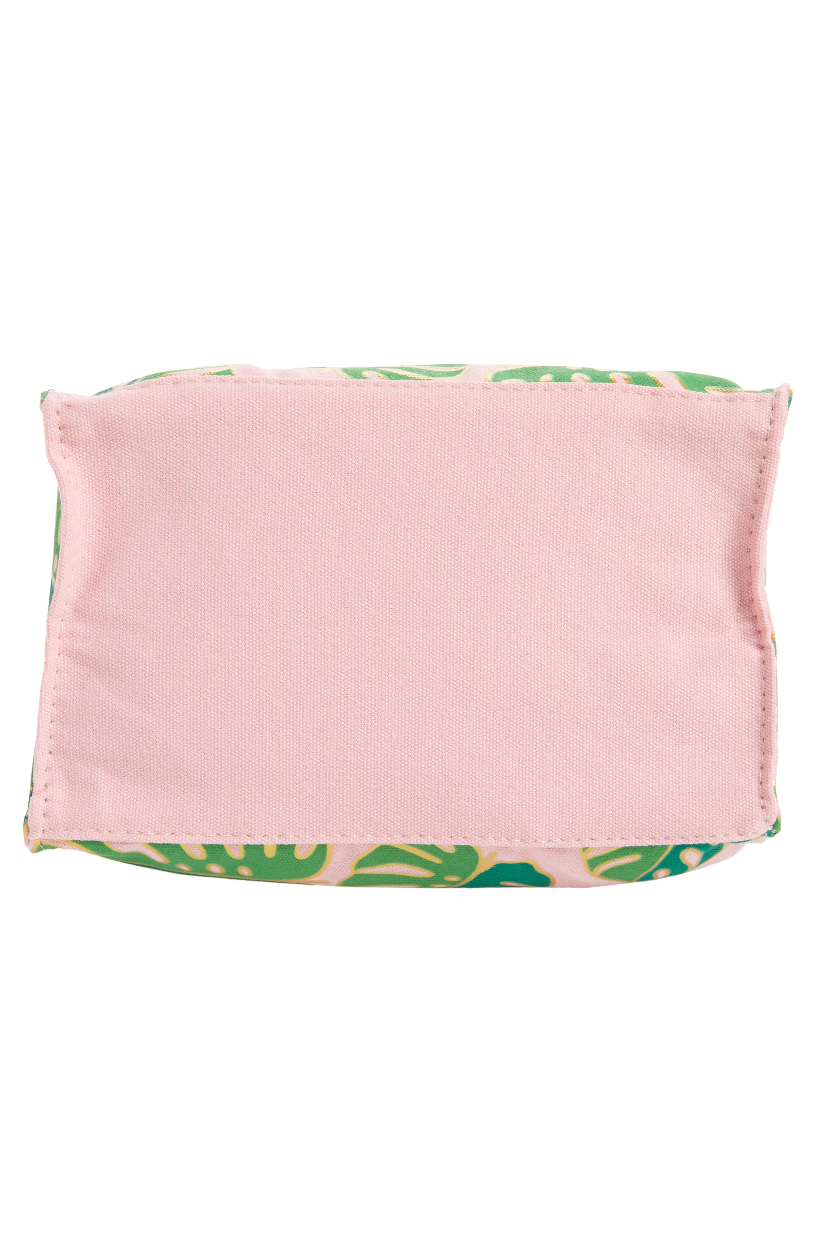 Slant Collections Monstera Print Canvas Tote, Alternate, color, 