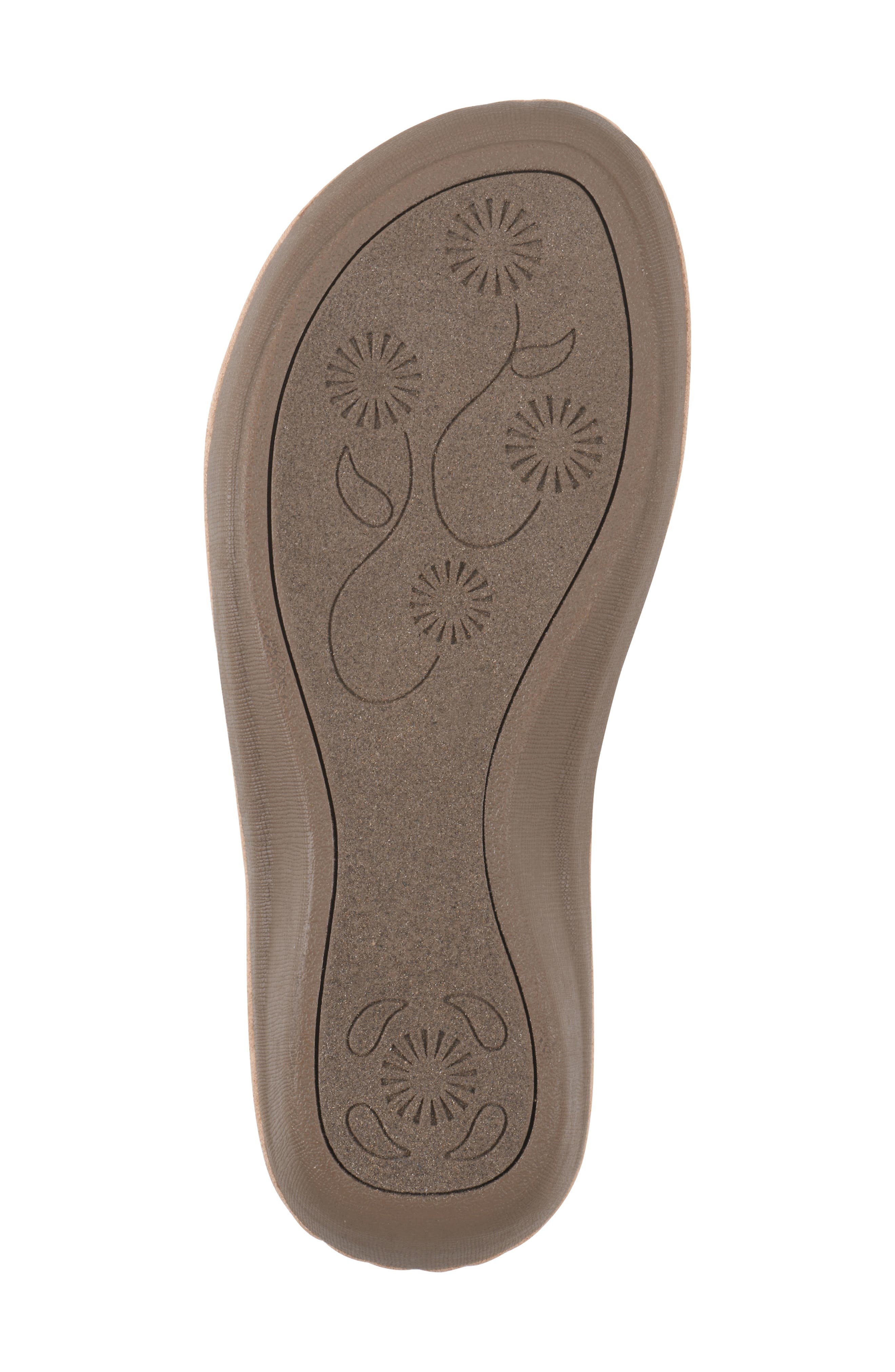 Casmyn Floral Mini Wedge Sandal - Wide Width Available, Alternate, color, MOCHA/ FABRIC