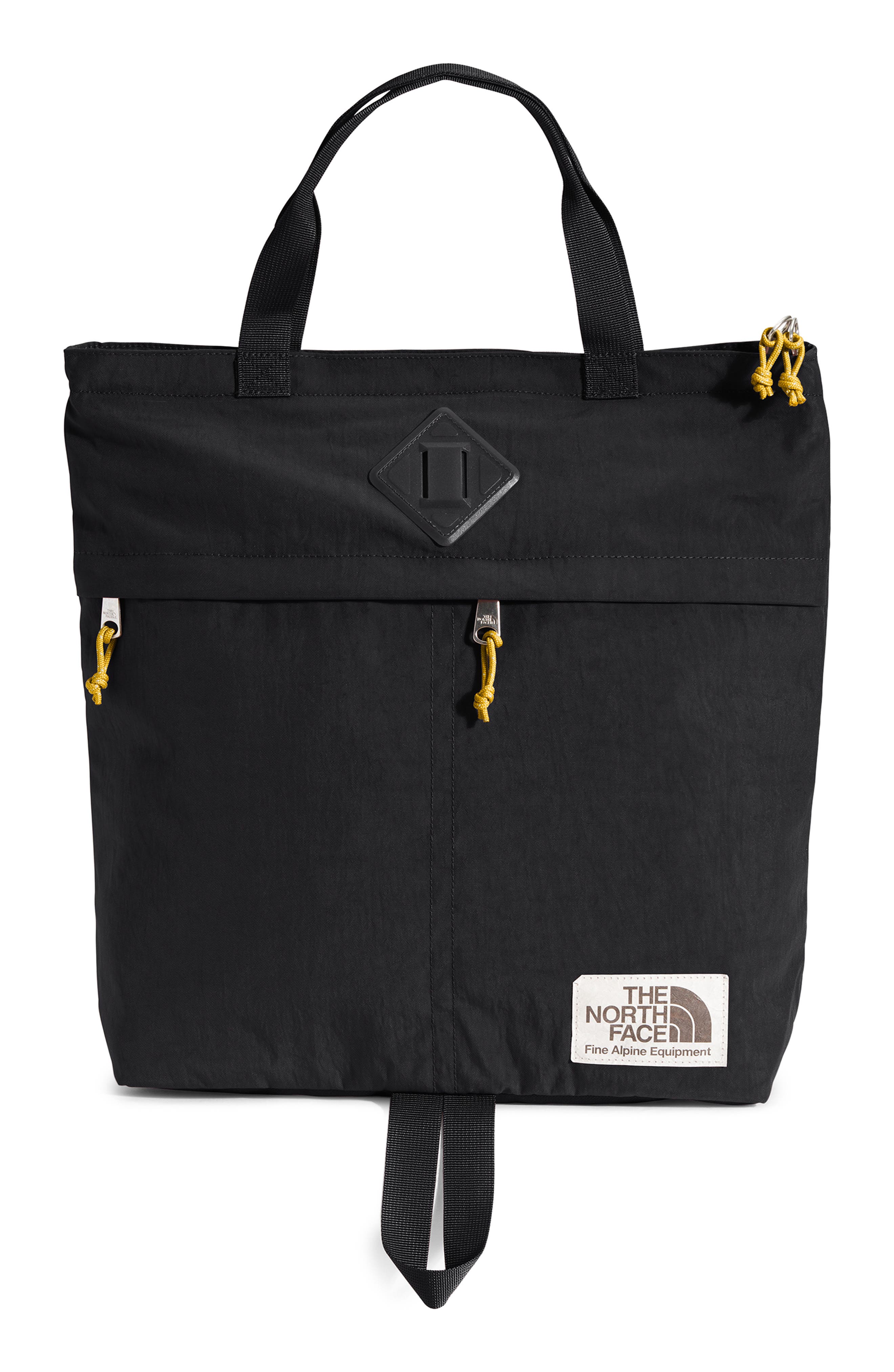The North Face Berkeley Water Repellent Recycled Nylon Tote Backpack, Main, color, 