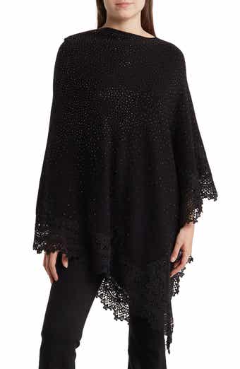 La Fiorentina Lace Trim Poncho