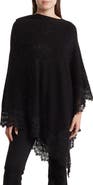 La Fiorentina Lace Trim Poncho