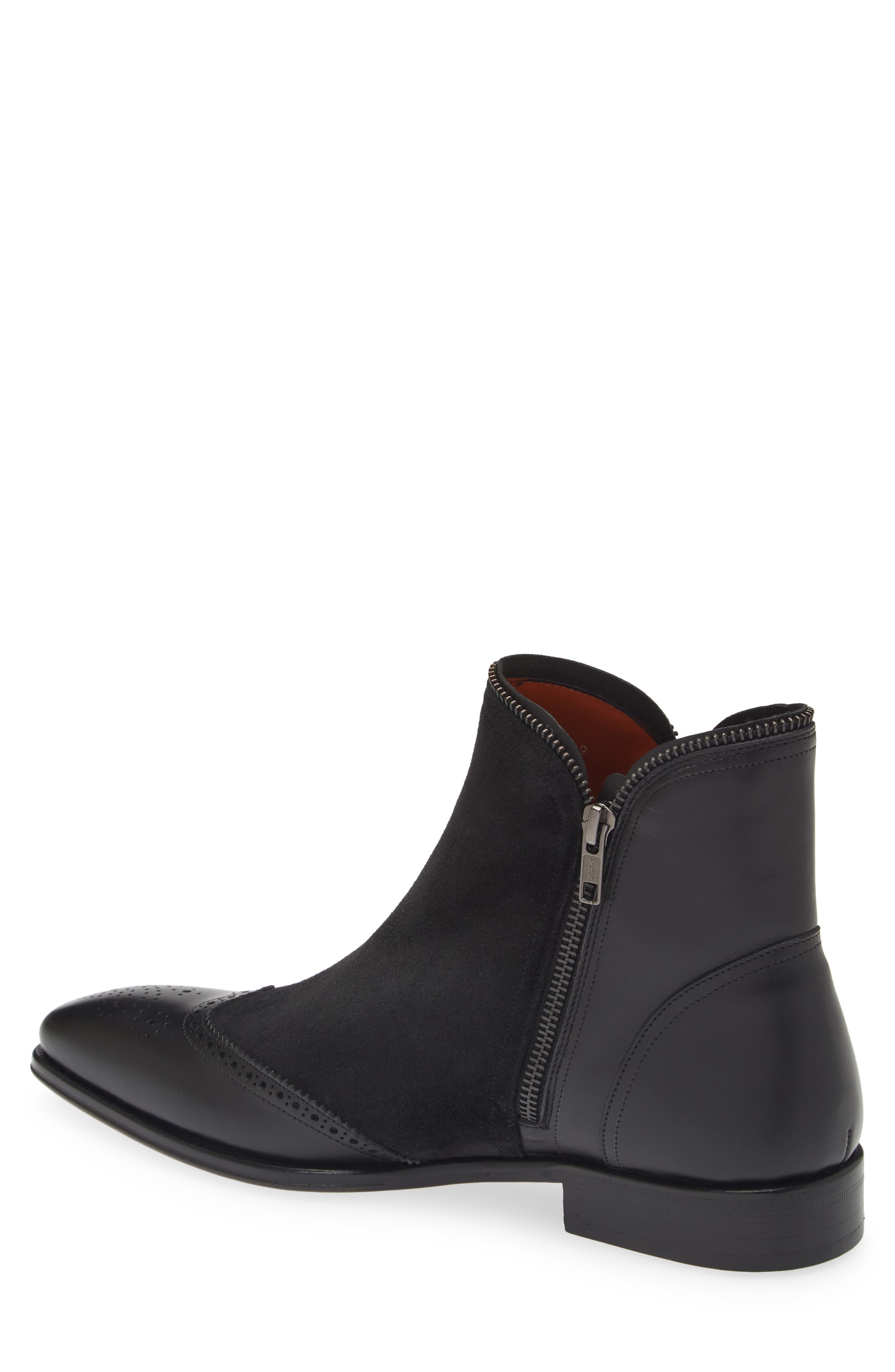 Mezlan Camilleri Wingtip Ankle Boot, Alternate, color, Black