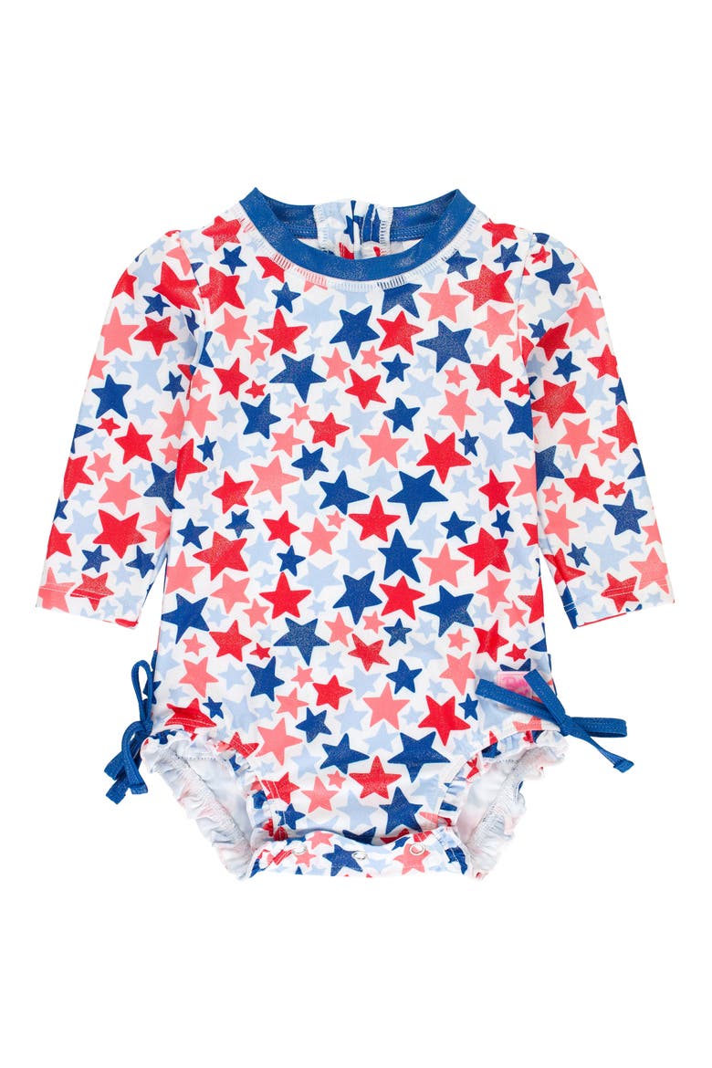 Shimmer Star Spangle One-Piece Swimsuit, Main, color, SHIMMER STAR-SPANGLED