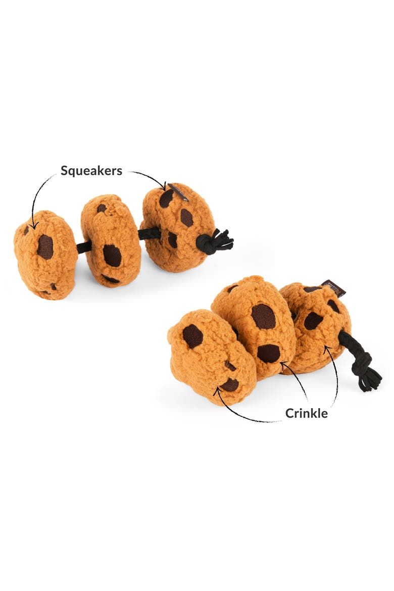 Pup Cup Cafe, Cookies N Treats Plush Dog Toy, Squeaker & Crinkle, Alternate, color, Multicolored