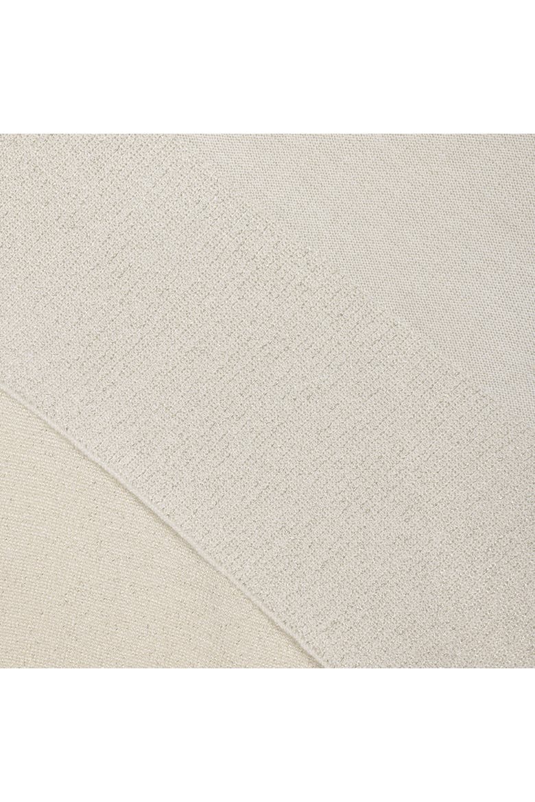 Shine Border Tissue Weight Ruana, Alternate, color, Cream/Champagne
