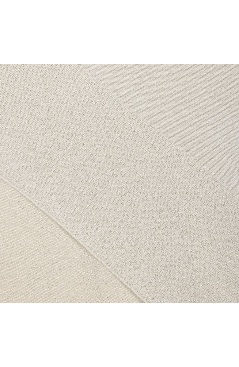 Lauren Ralph Lauren Shine Border Tissue Weight Ruana, Alternate, color, Cream/Champagne