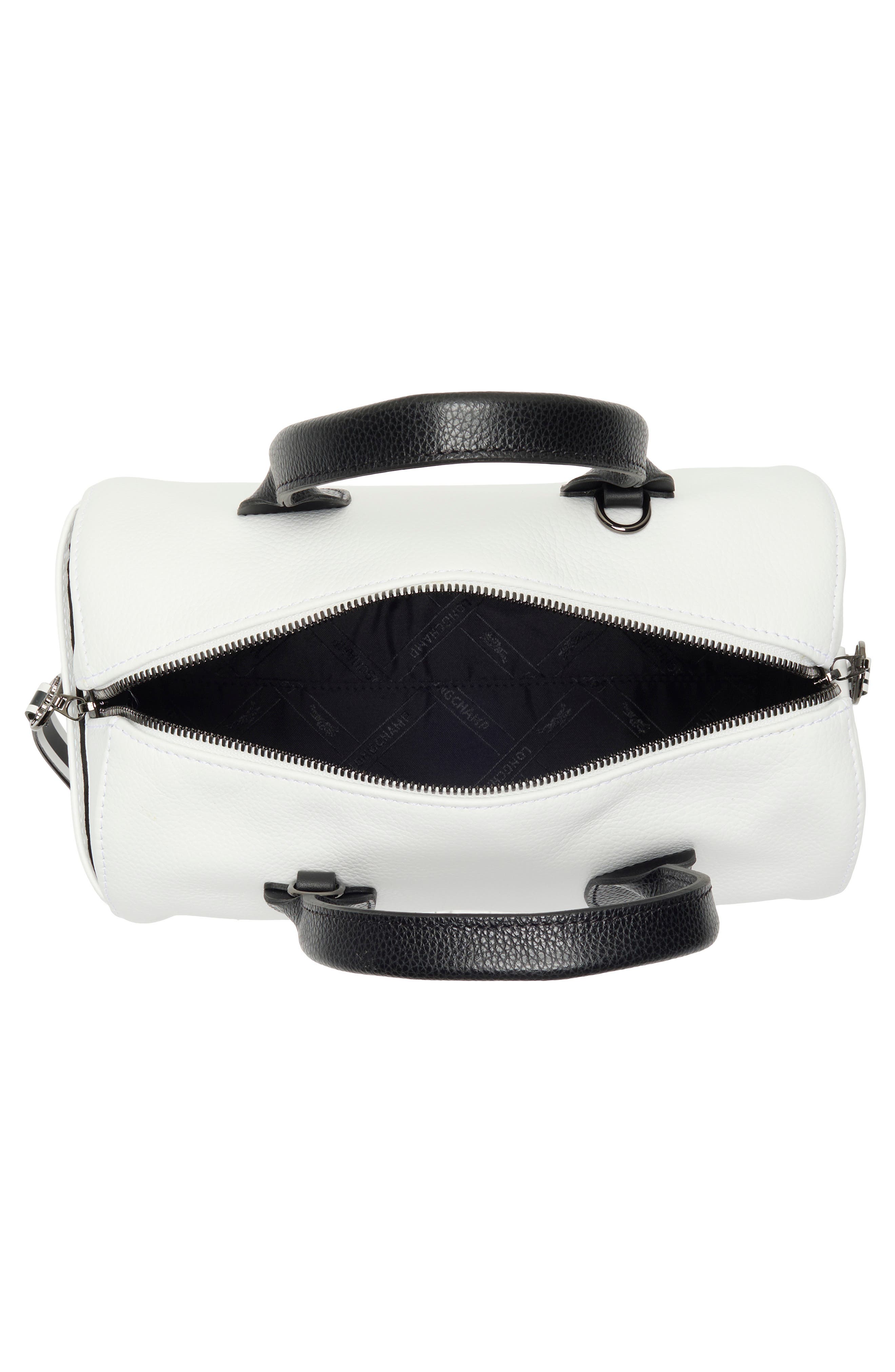 Longchamp Leather Satchel Bag, Alternate, color, 