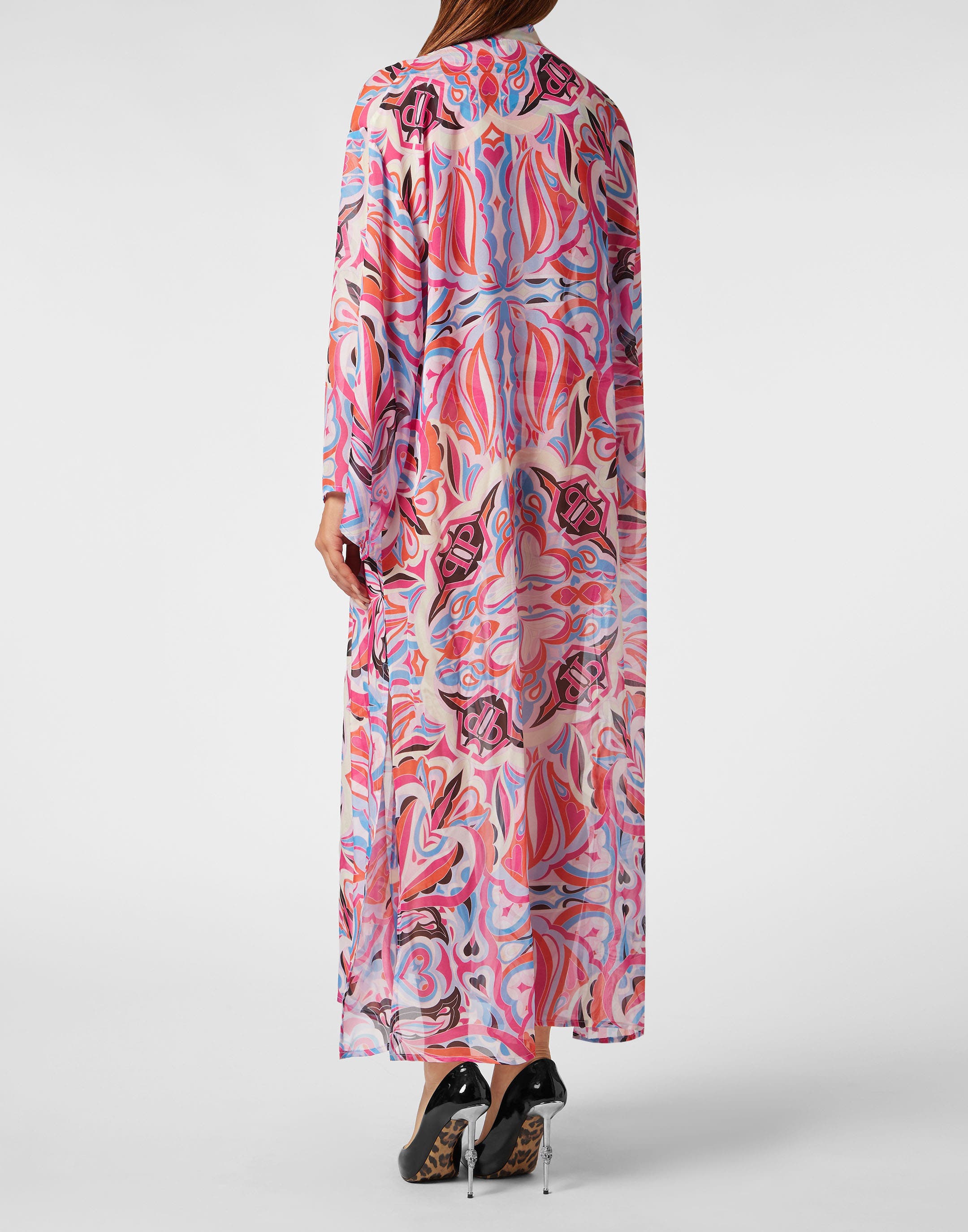 PHILIPP PLEIN Chiffon Seta Kaftan Women (Women) | Nordstrom
