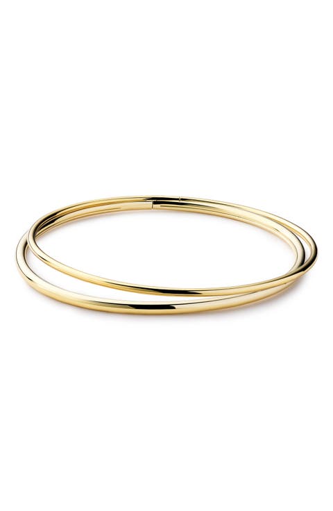 Carter Set of 2 14k Gold Plated Bangles