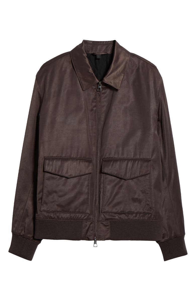 BOSS x David Beckham Cinsun Bomber Jacket, Alternate, color, Open Brown
