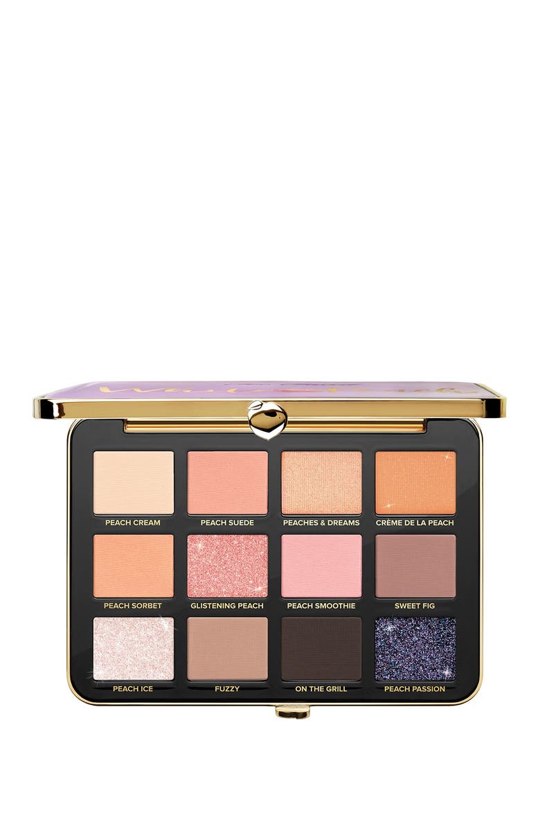 Too Faced Peaches & Cream White Peach Eyeshadow Palette, Main, color, 