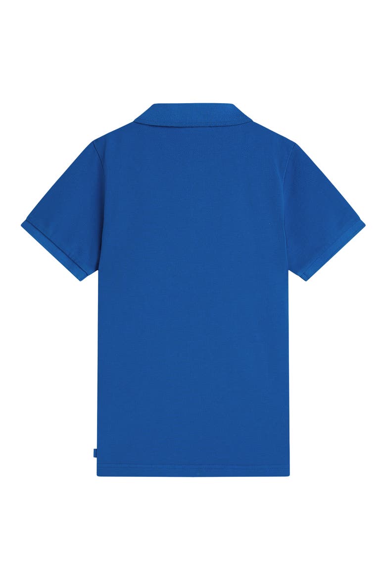 Kids' Regular Fit Pique Polo, Alternate, color, STRONG BLUE
