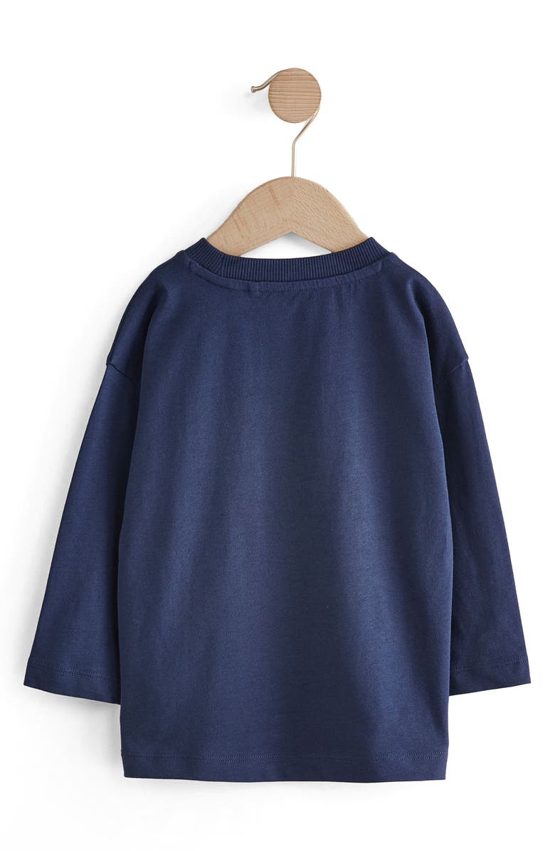 NEXT Kids' Tractor Cotton Long Sleeve Graphic T-Shirt, Alternate, color, Blue