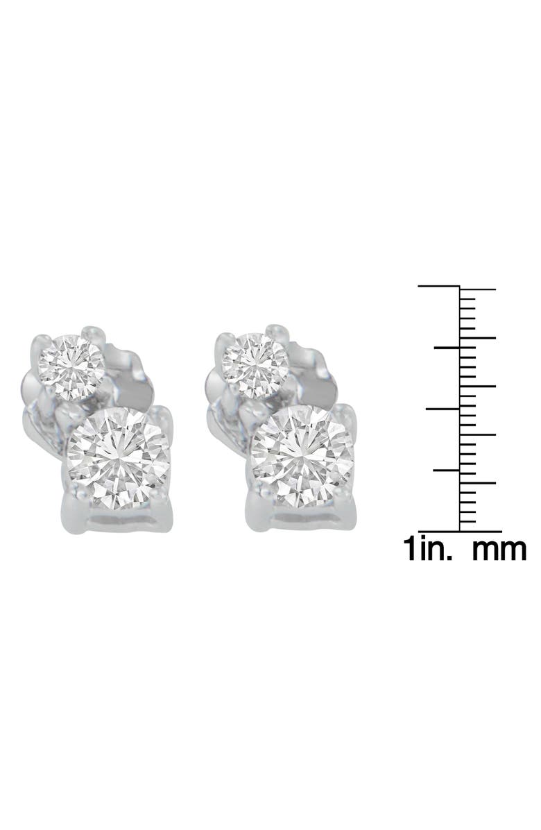 Haus of Brilliance 14K White Gold 1/2 Cttw Round Diamond Earrings, Alternate, color, White