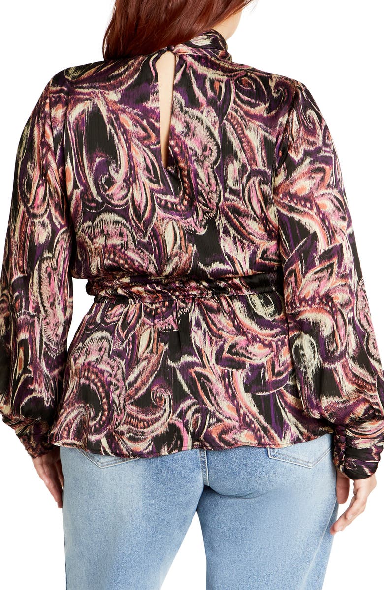 City Chic Katya Print Top, Alternate, color,
