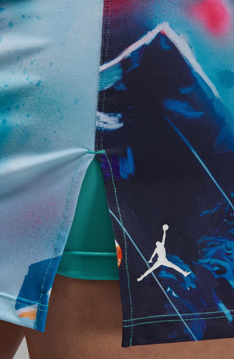 Jordan Print Skort, Alternate, color, Blue