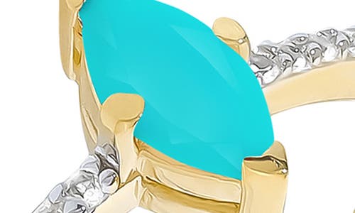 Ys Gems Marquis Gemstone Ring In Gold