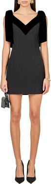 Endless Rose Velvet Trim Minidress