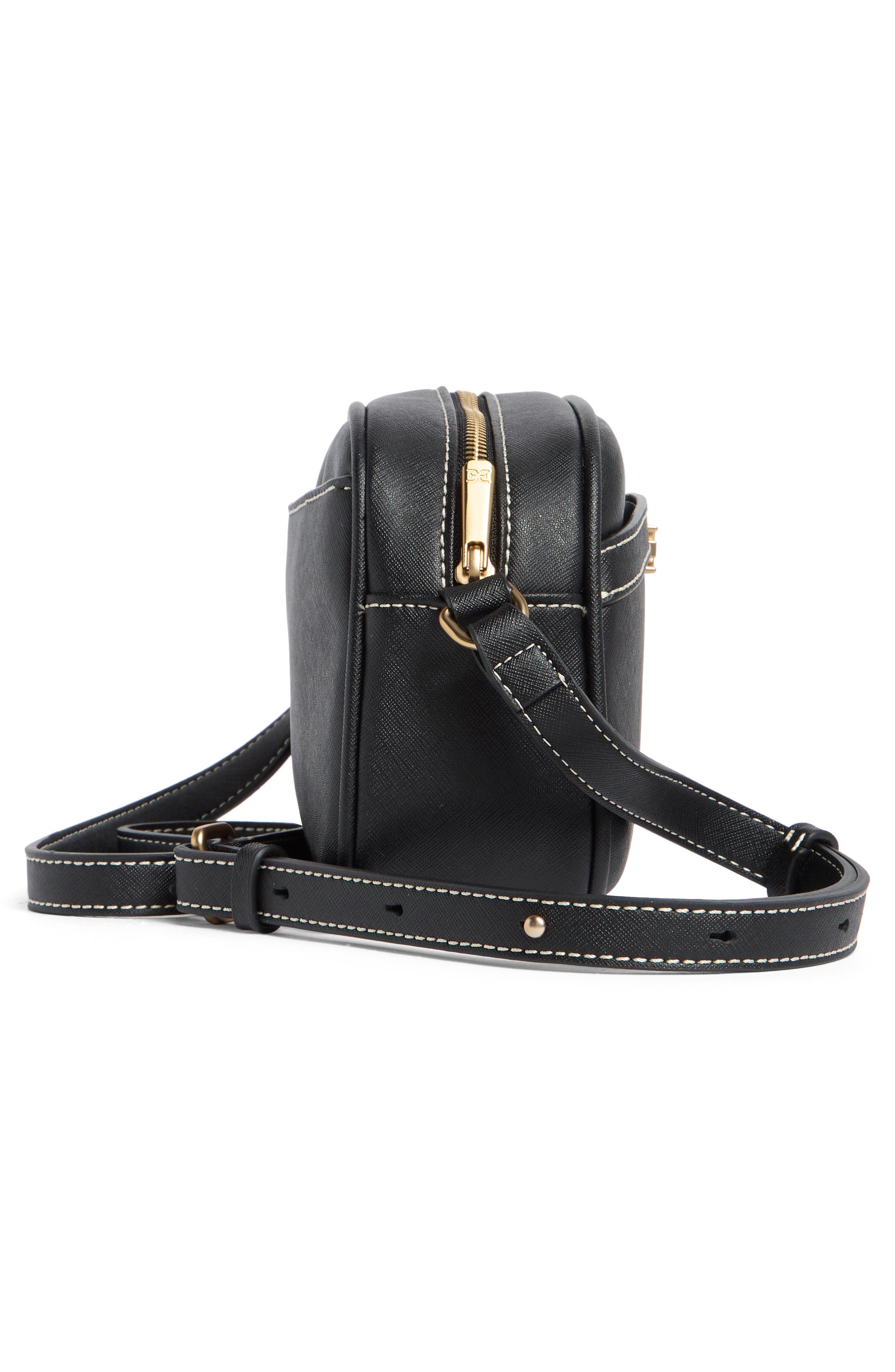 Sam Edelman Saige Leather Camera Bag, Alternate, color, 