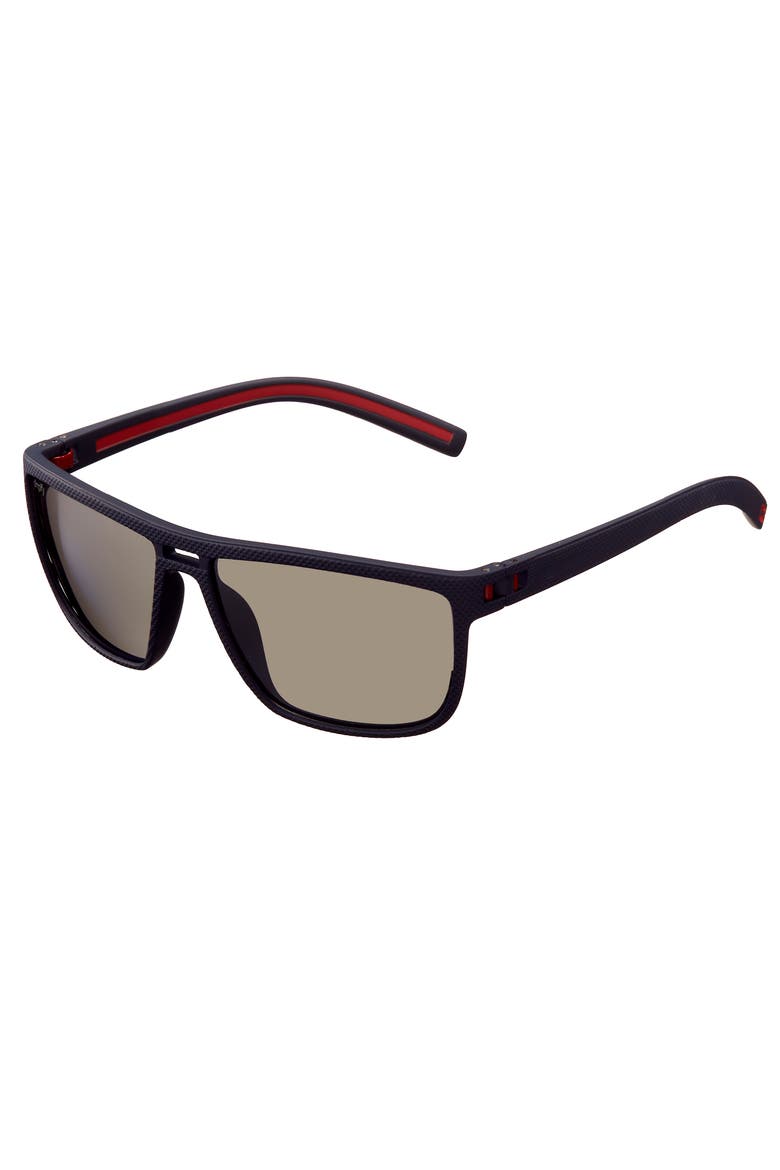 Barrett Polarized Sunglasses, Main, color, Blue/Silver