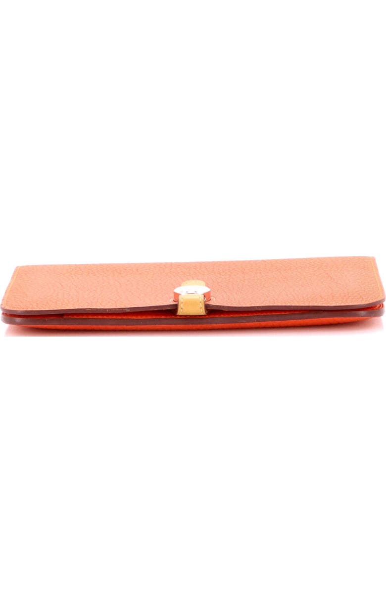 Pre-Owned Hermes Dogon Duo Combined Wallet Leather, Alternate, color, Feu