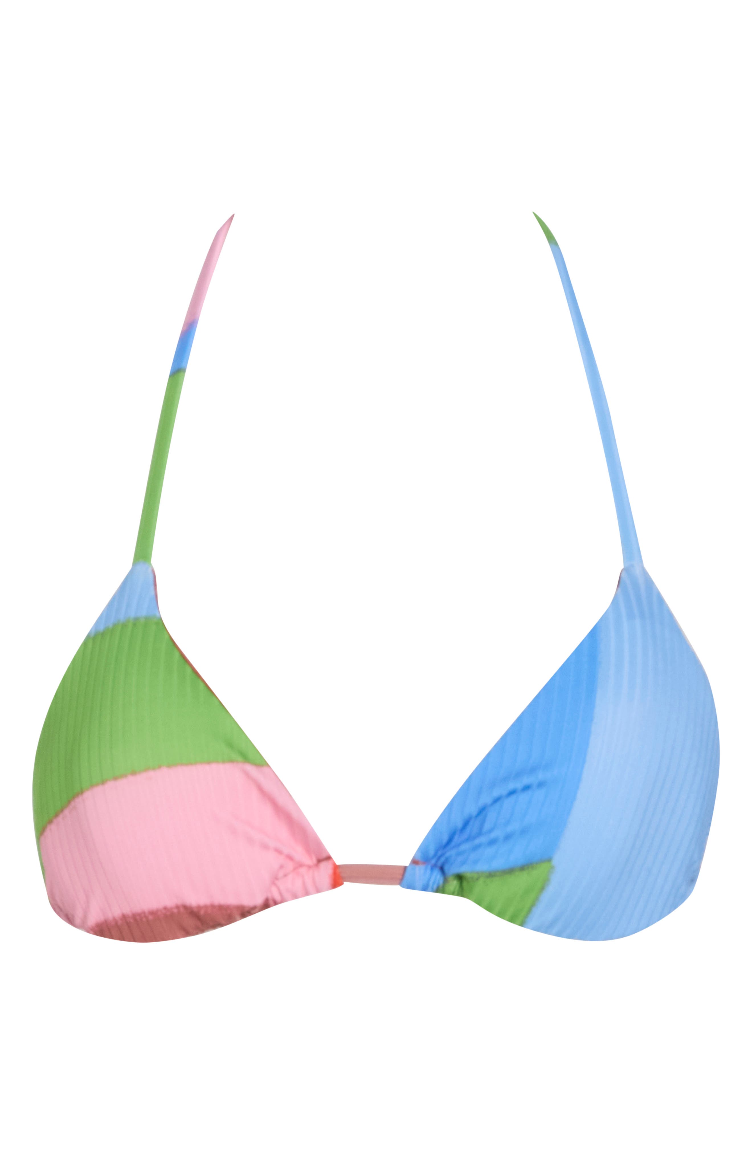 Vitamin A ® Gia Tropical Floral Print Triangle Bikini Top In Multi