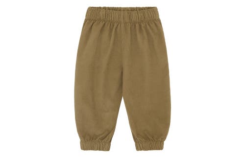 Vild House Of Little Organic Cotton Corduroy Trousers In Beige-orange Plant Dye